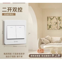 公牛雙開雙控開關